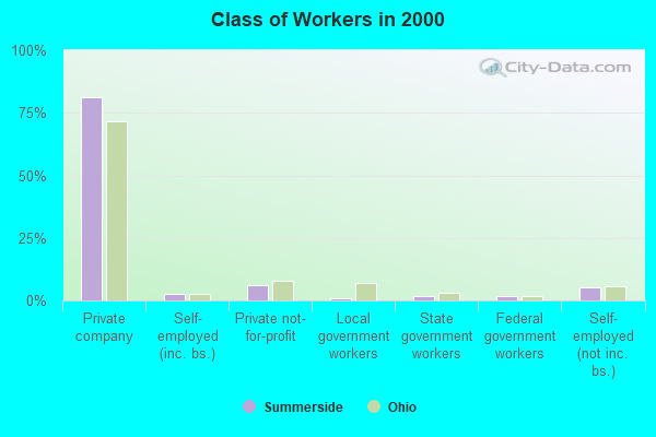 Class of Workers in 2000