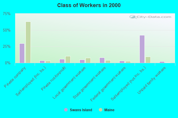 Class of Workers in 2000