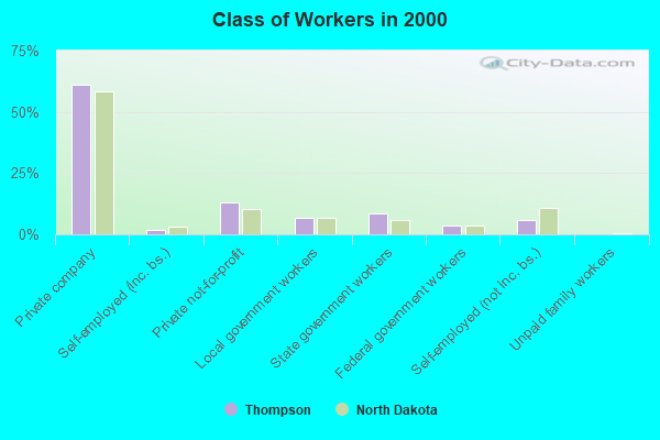 Class of Workers in 2000