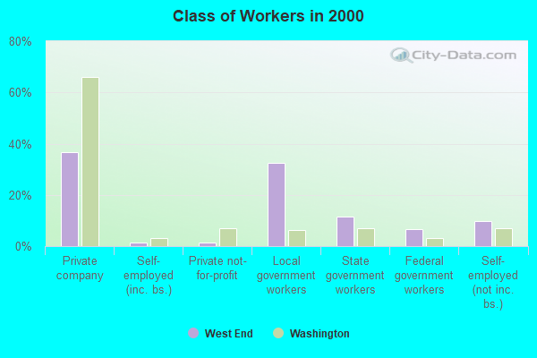 Class of Workers in 2000