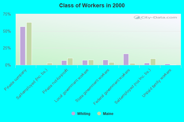 Class of Workers in 2000