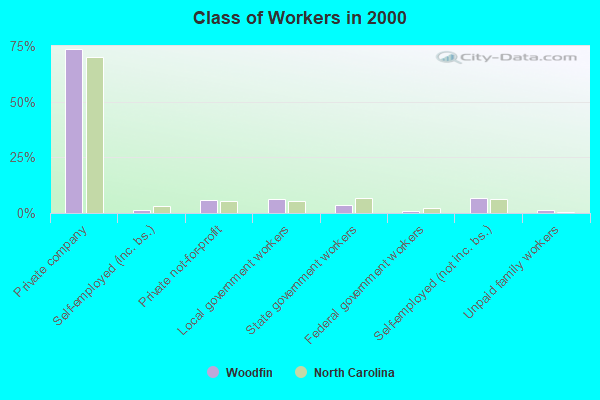 Class of Workers in 2000