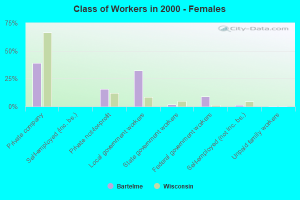 Class of Workers - Females