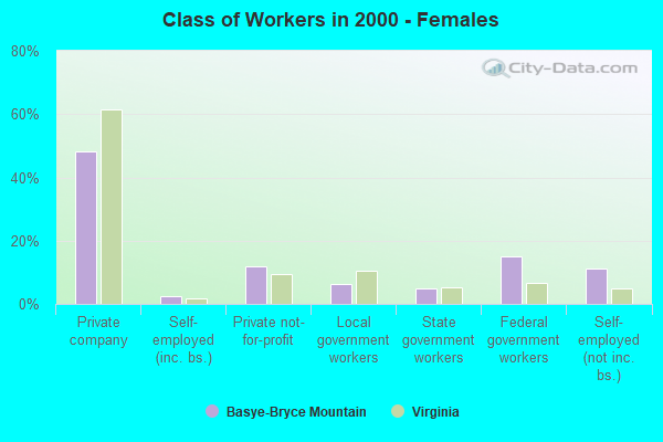 Class of Workers - Females