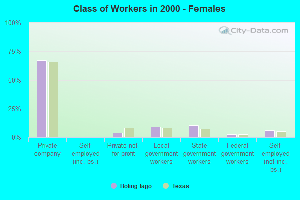 Class of Workers - Females