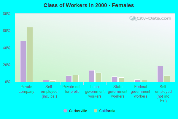 Class of Workers - Females