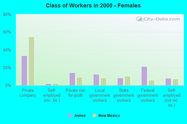 Class of Workers - Females