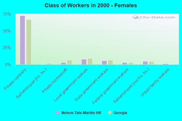 Class of Workers - Females