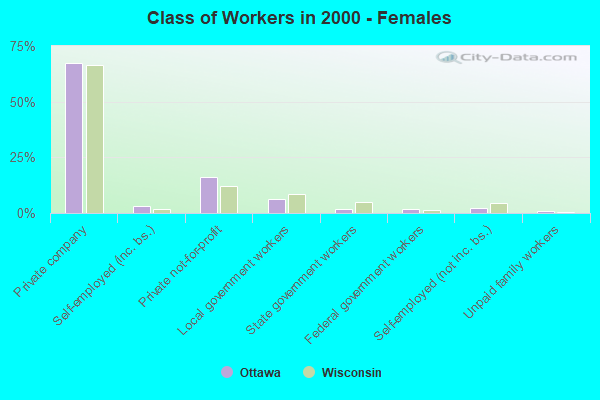 Class of Workers - Females