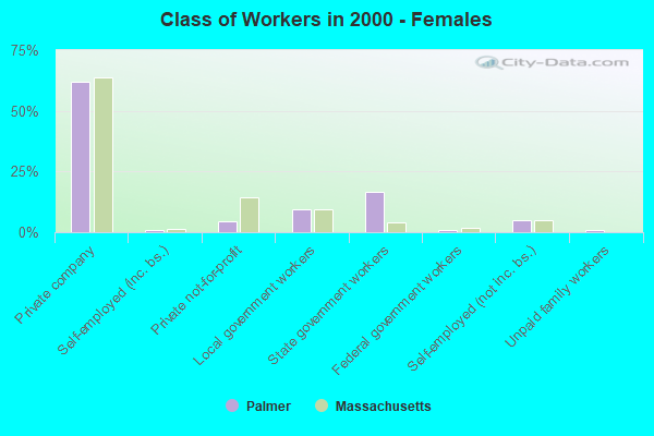 Class of Workers - Females