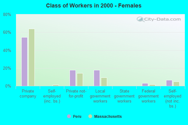 Class of Workers - Females