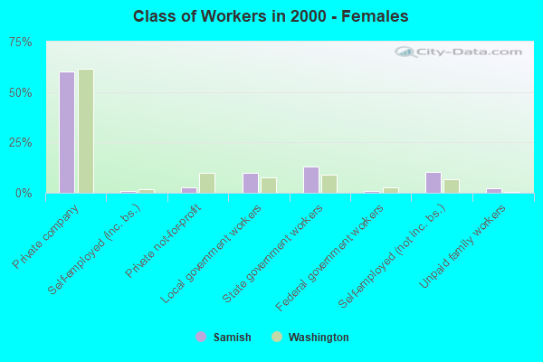 Class of Workers - Females