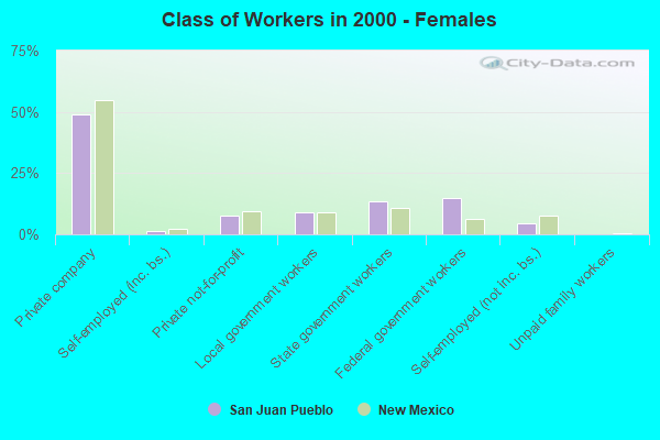 Class of Workers - Females