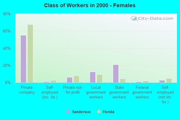 Class of Workers - Females