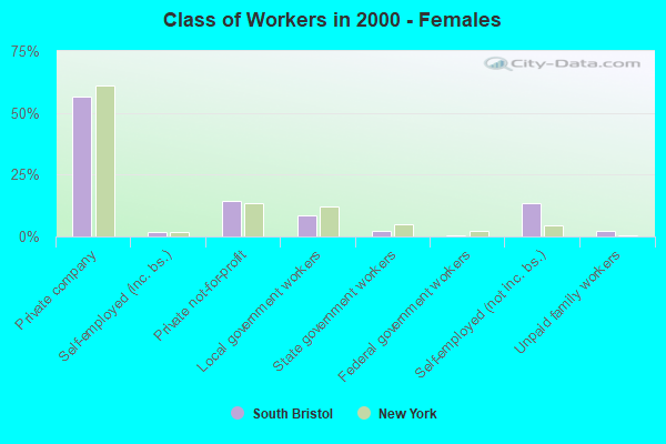 Class of Workers - Females