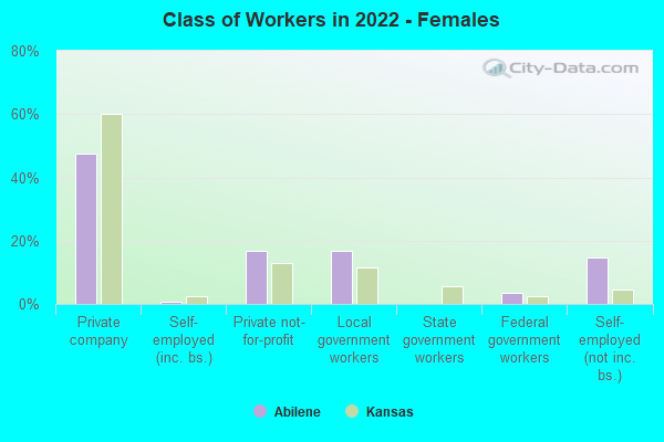 Class of Workers in 2022 - Females