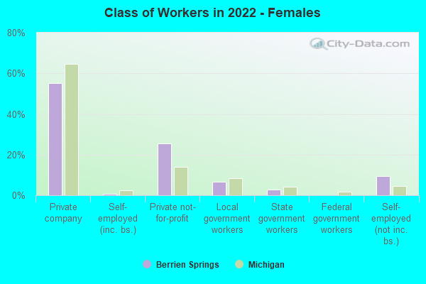 Class of Workers in 2022 - Females