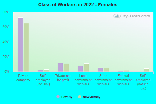 Class of Workers in 2022 - Females