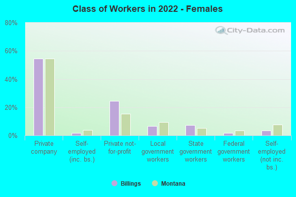 Class of Workers in 2022 - Females