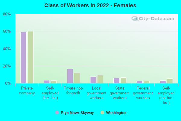 Class of Workers in 2022 - Females