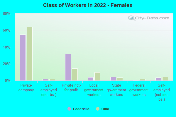 Class of Workers in 2022 - Females