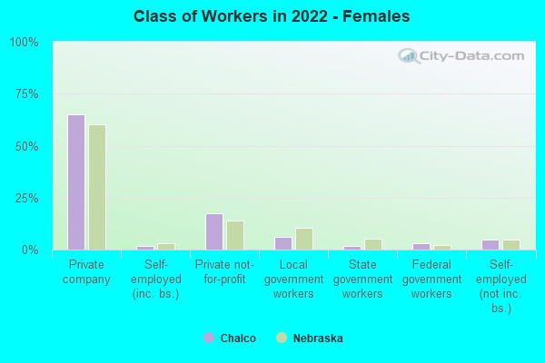 Class of Workers in 2022 - Females