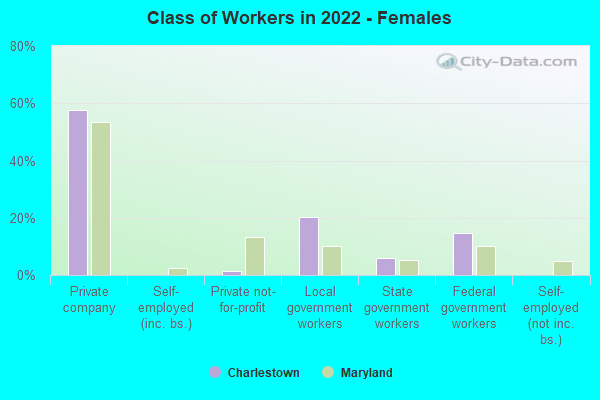 Class of Workers in 2022 - Females