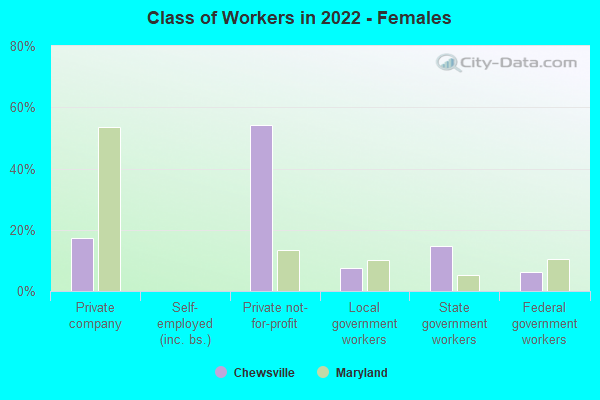 Class of Workers in 2022 - Females