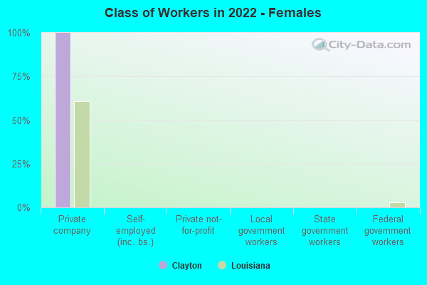 Class of Workers in 2022 - Females