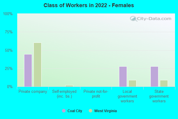 Class of Workers in 2022 - Females