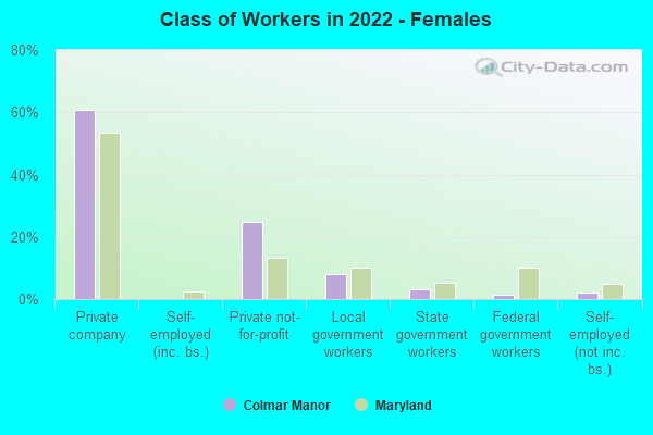 Class of Workers in 2022 - Females