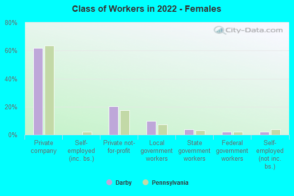 Class of Workers in 2022 - Females