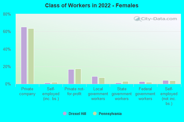 Class of Workers in 2022 - Females