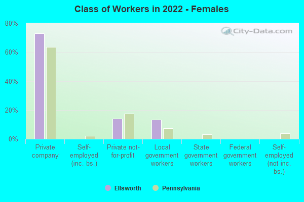 Class of Workers in 2022 - Females