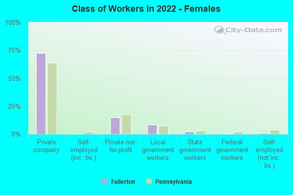 Class of Workers in 2022 - Females