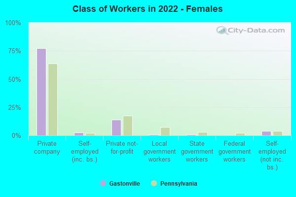 Class of Workers in 2022 - Females