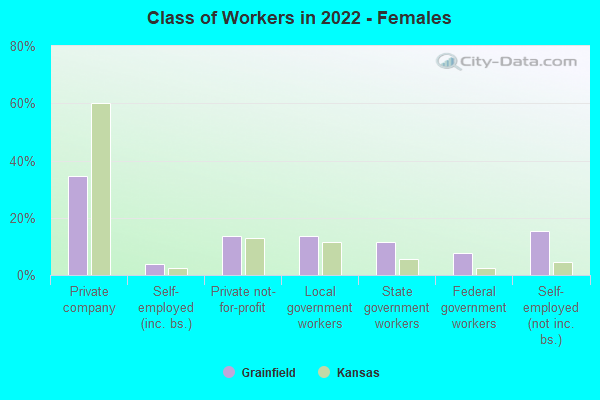 Class of Workers in 2022 - Females