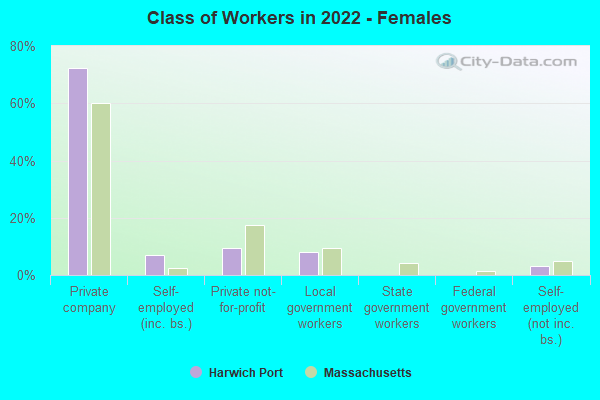 Class of Workers in 2022 - Females