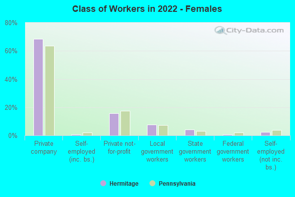 Class of Workers in 2022 - Females