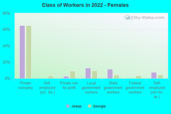 Class of Workers in 2022 - Females