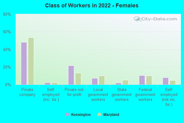 Class of Workers in 2022 - Females