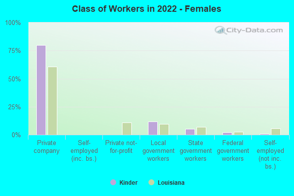 Class of Workers in 2022 - Females