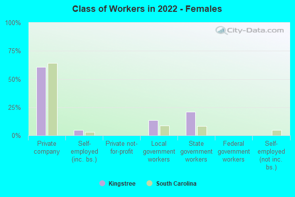 Class of Workers in 2022 - Females