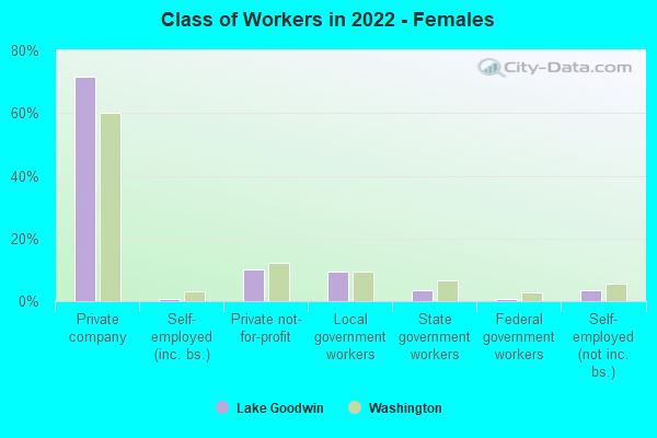 Class of Workers in 2022 - Females