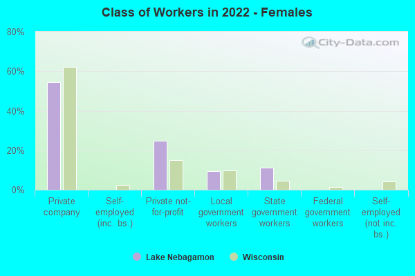 Class of Workers in 2022 - Females