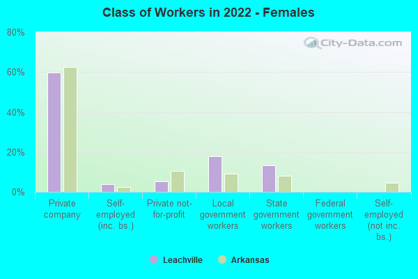 Class of Workers in 2022 - Females