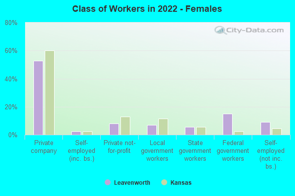 Class of Workers in 2022 - Females