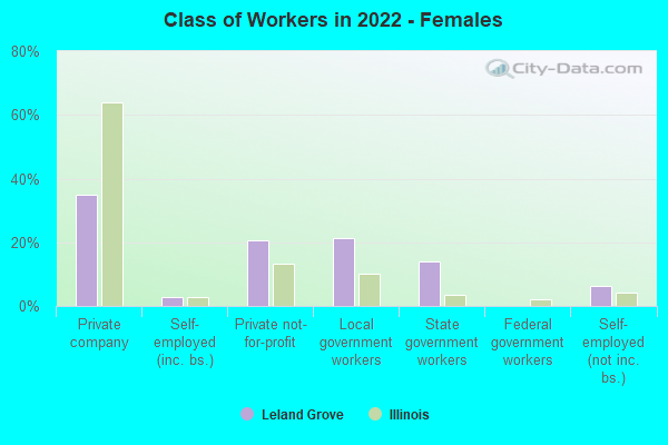 Class of Workers in 2022 - Females