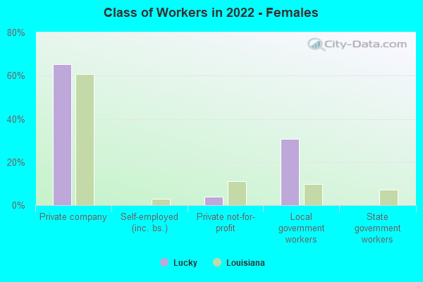 Class of Workers in 2022 - Females