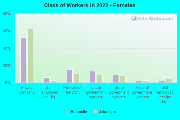 Class of Workers in 2022 - Females